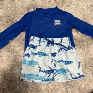 Carters just one baby boy swim trunks